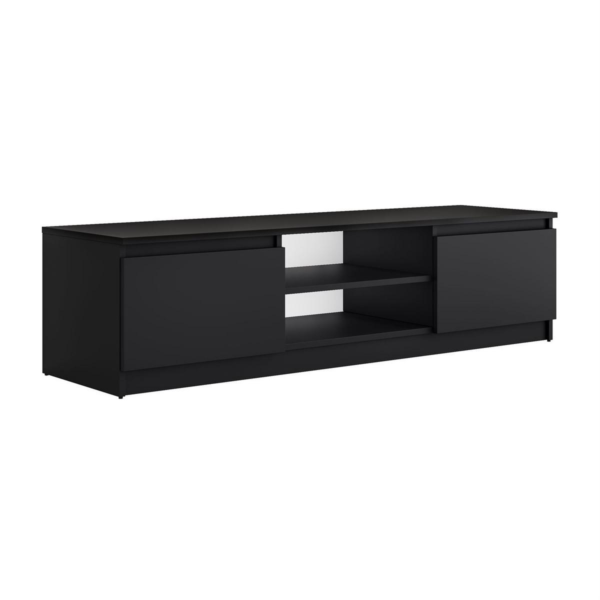 LOWBOARD HANA 140 cm Schwarz matt - Schwarz, Holzwerkstoff (140/36/40cm) - Lookway