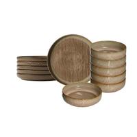 TAFELSERVICE Tortosa braun 12-tlg. - Braun, Keramik (2/2/2cm) - Ritzenhoff Breker