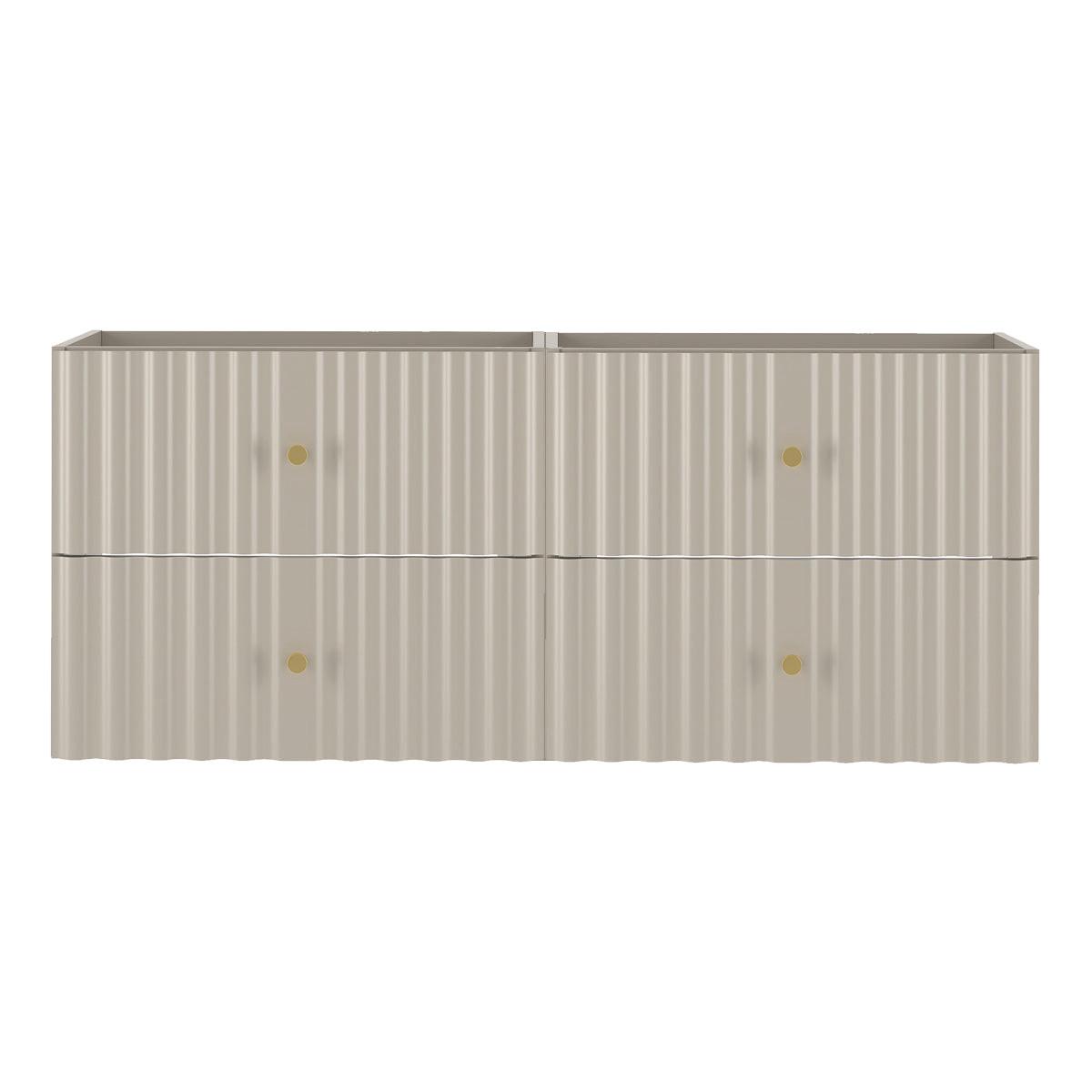 WASCHTISCHUNTERSCHRANK 120cm Izae Kaschmir - Beige, Holzwerkstoff (120/50/45.8cm) - Petits-meubles
