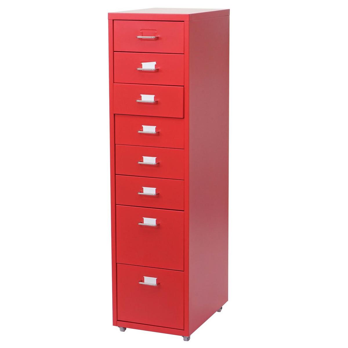 ROLLCONTAINER Rot - Rot, Metall (28/110/41cm) - MCW