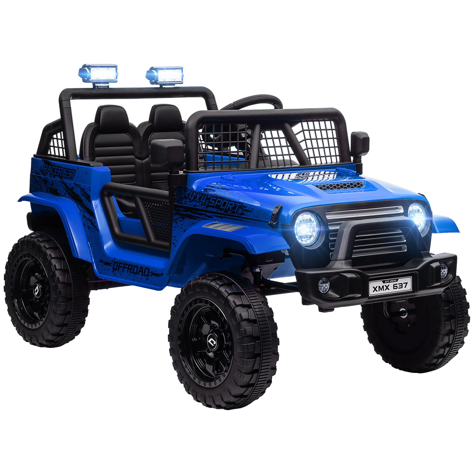 ELEKTRO Kinderauto - Blau, Metall (109/67/68.5cm) - AIYAPLAY