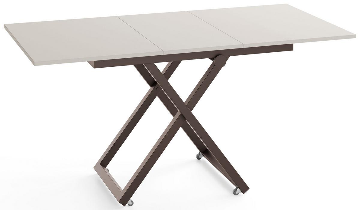 COUCHTISCH Axen höhenverstellbar ausziehbar, Kaschmir 120-160/80/38-75 cm - Kaschmir/Beige, Holzwerkstoff/Metall (80/160/75cm) - WFL GROUP