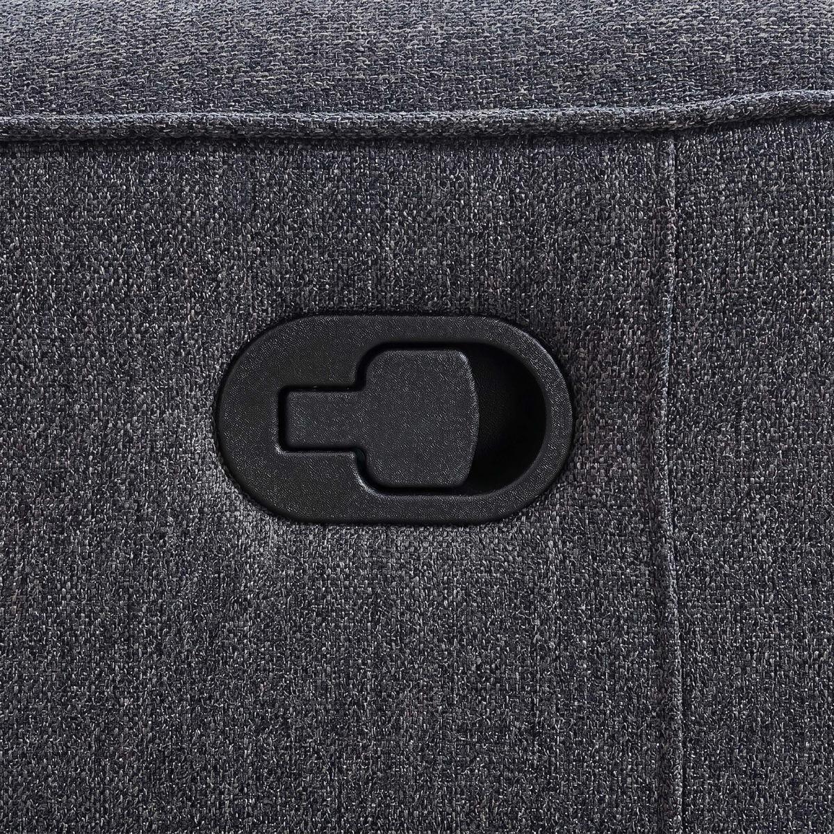 RELAXSESSEL Dolce, Fernsehsessel mit Relaxfunktion, 98 cm, Dunkelgrau, Chenille - Dunkelgrau, Textil (98/106/100cm) - Beautysofa