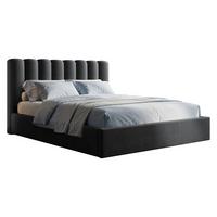 POLSTERBETT Nox - Anthrazit/Naturfarben, Holzwerkstoff/Textil (160/200cm) - MIRJAN24
