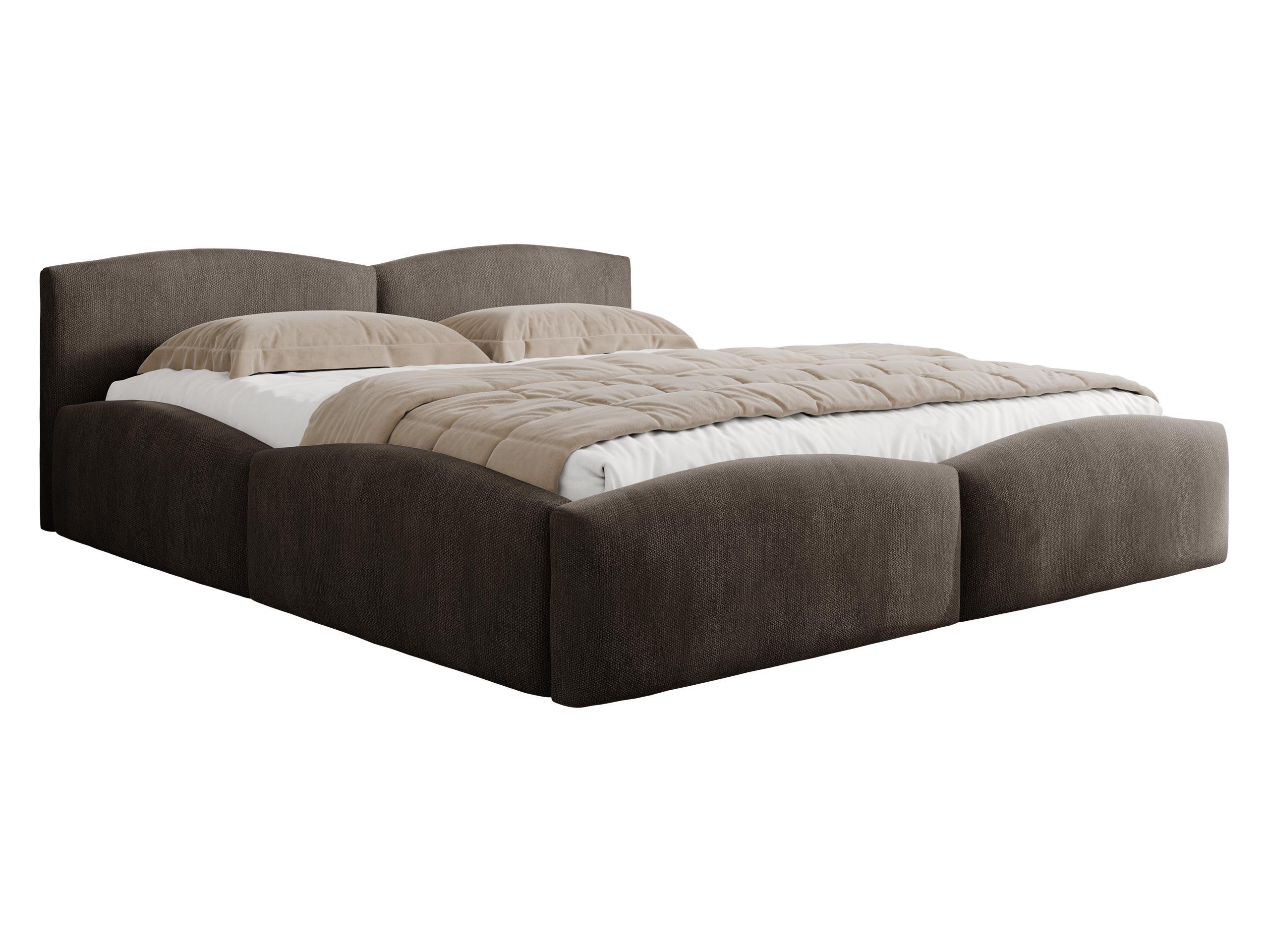 POLSTERBETT Mirala - Eichefarben/Braun, Holz/Textil (180/200cm) - MIRJAN24