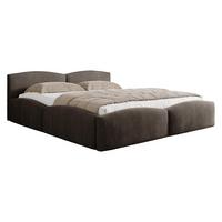 POLSTERBETT Mirala - Eichefarben/Braun, Holz/Textil (180/200cm) - MIRJAN24