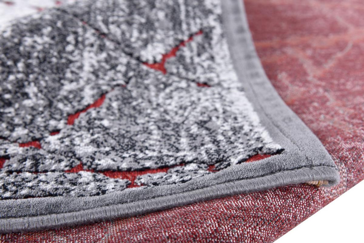 FLACHWEBETEPPICH Orelia 75x150 cm - Rot, Textil (75/150cm) - Gino Falcone