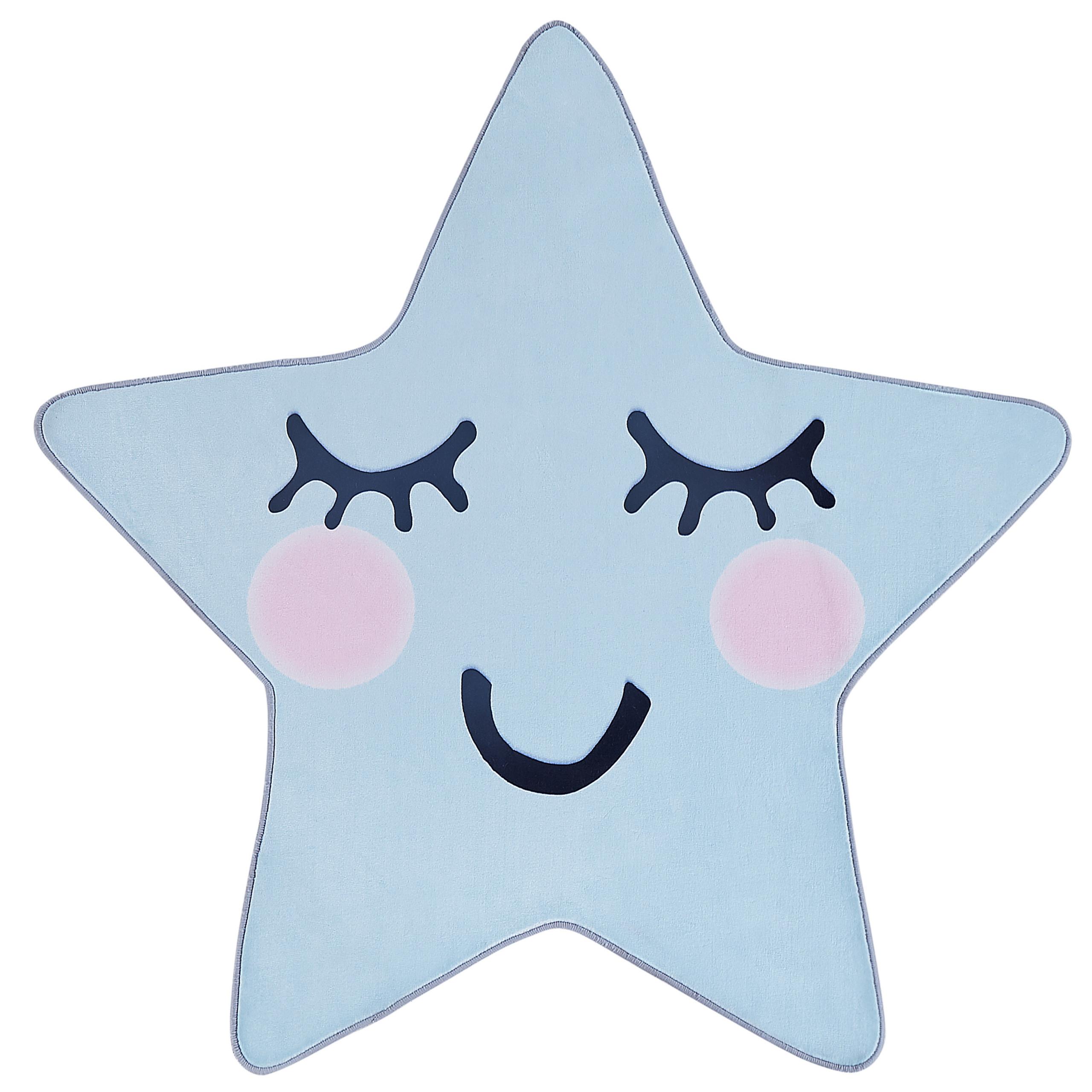 KINDERTEPPICH Sirius 120/120 cm - Blau, Kunststoff (120/120cm) - Beliani