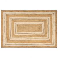 TEPPICH geflochten Beige 200/300 cm Elmali - Beige, Naturmaterialien (200/300cm) - Beliani