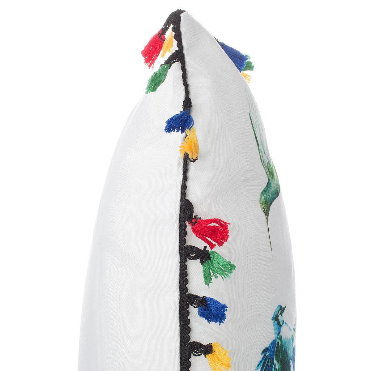 DEKOKISSEN 2er-Set Bunt 45/45 cm Mallow - Multicolor, Textil (45/45cm) - Beliani