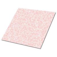 FLIESENAUFKLEBER 9 Stück 30x30 cm selbstklebend Keramikmosaik - Rosa, Textil (30/1.6/30cm) - TULUP