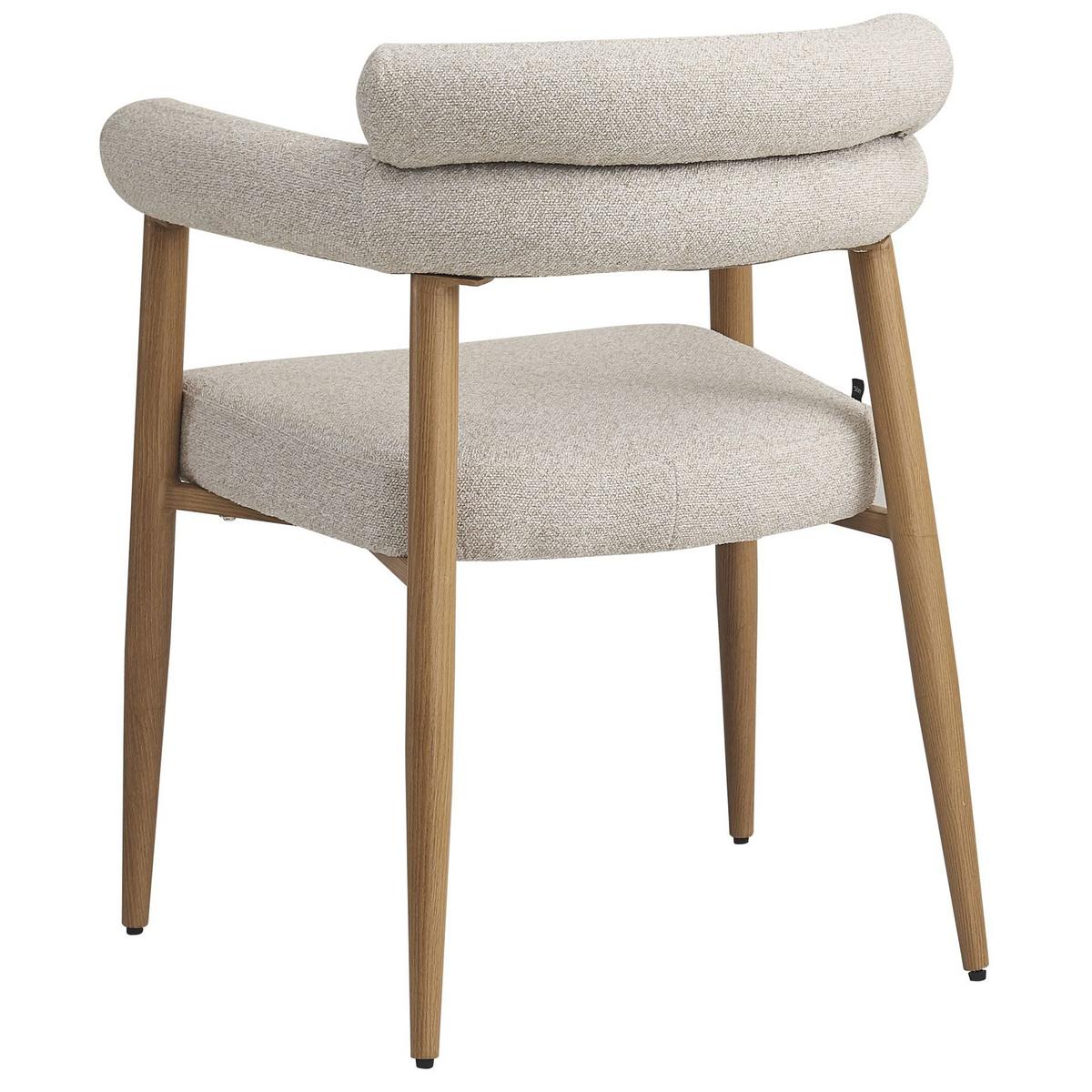ESSZIMMERSTUHL Pragess Beige/Eiche Natur - Beige, Textil/Metall (64/80/60cm) - Selsey