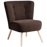 SESSEL Kassi Bezug Veloursstoff Buche natur / braun - Braun, Kunststoff (69/80/68cm) - 58aufmkessel