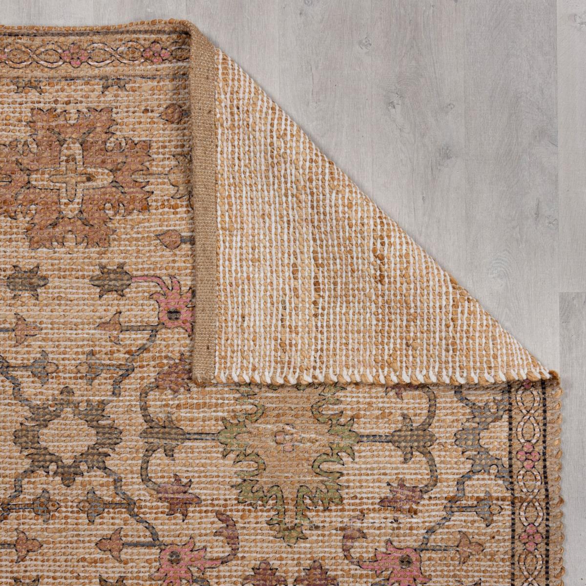 JUTETEPPICH AVILL, orientalisch, Rosa, 60 x 230 cm - Rosa, Textil (230/60cm) - KADIMA DESIGN