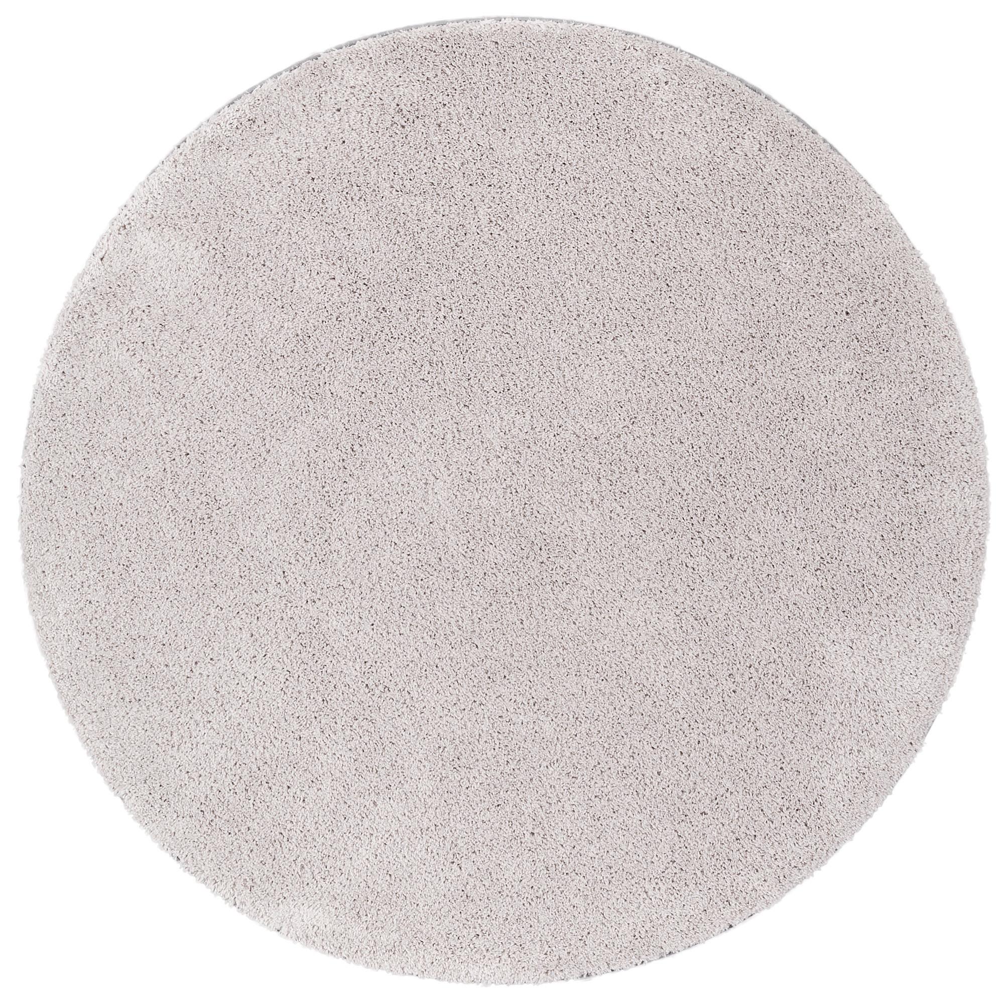 HOCHFLOR SHAGGY TEPPICH PALACE RUND - Grau, Textil (100/100cm) - Snapstyle