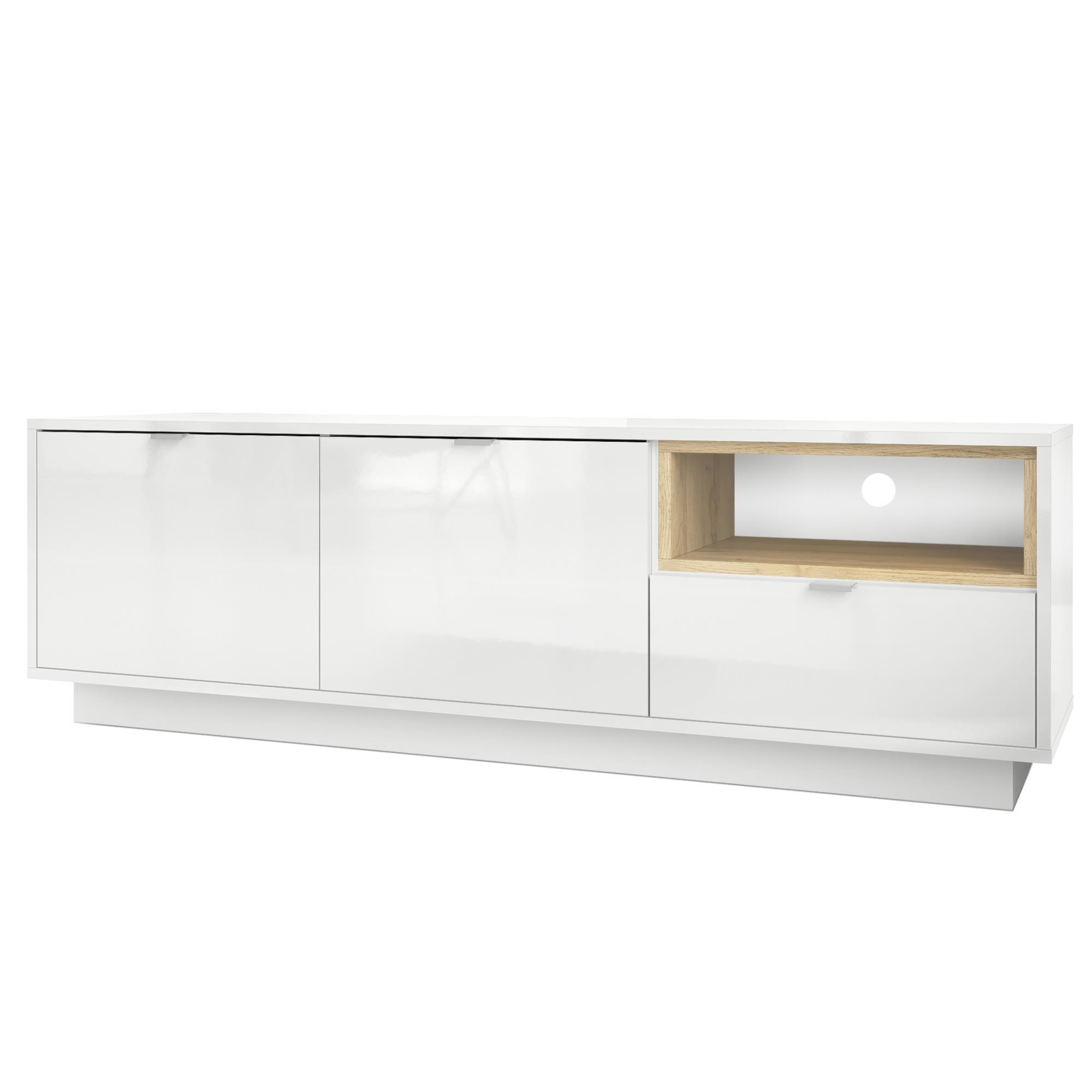 LOWBOARD Metro Einsatz in Eiche Natur - Eichefarben, Holzwerkstoff (153/48/37cm) - Vladon