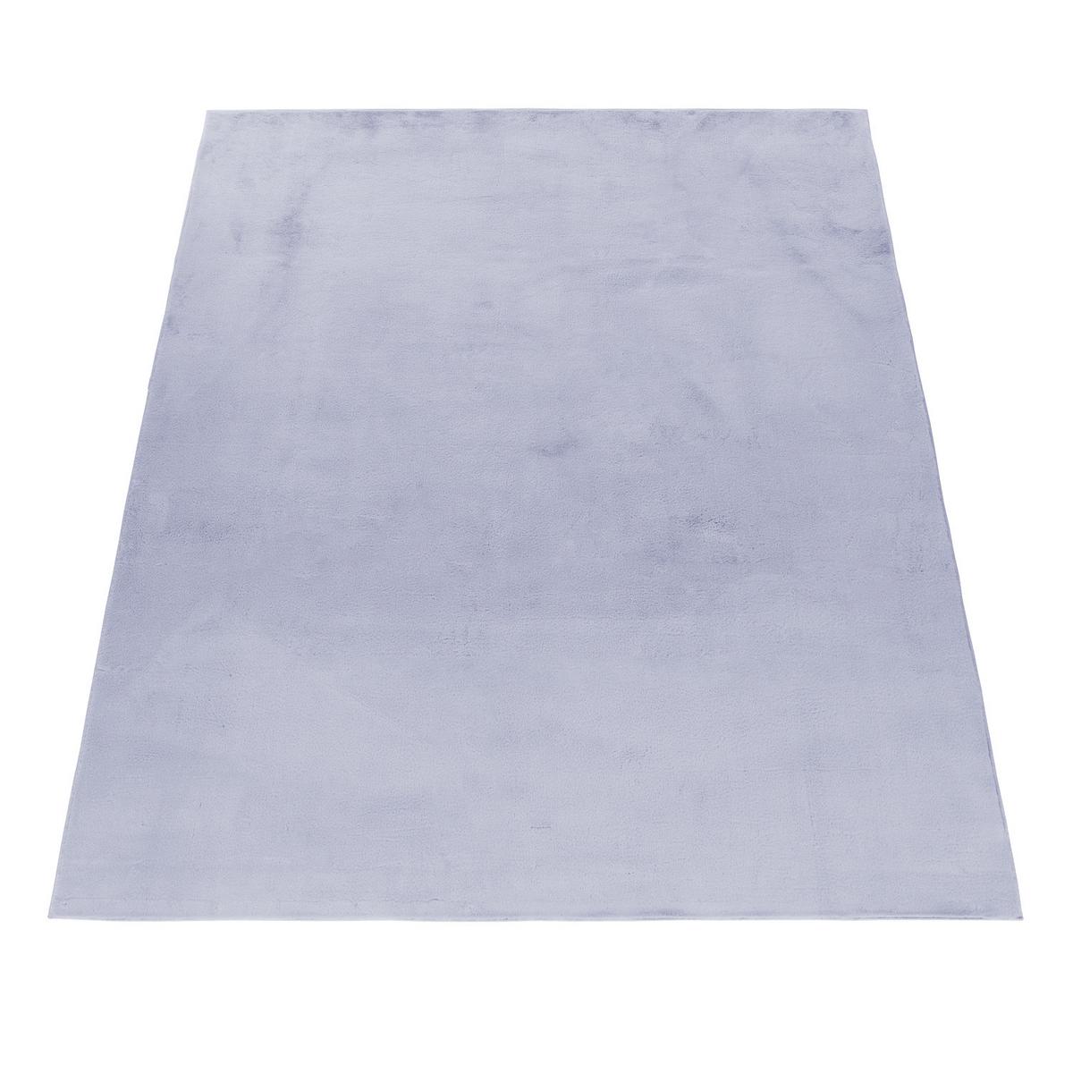 TEPPICH Kurzflor Waschbar NECKAR in Silber, einfarbig, 80 x 150 cm - Silberfarben, Textil (150/80cm) - KADIMA DESIGN