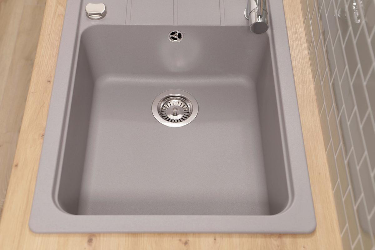 Pomivalno Korito Austin, 100x50cm - siva, Design, kamen (100/20/50cm) - Respekta