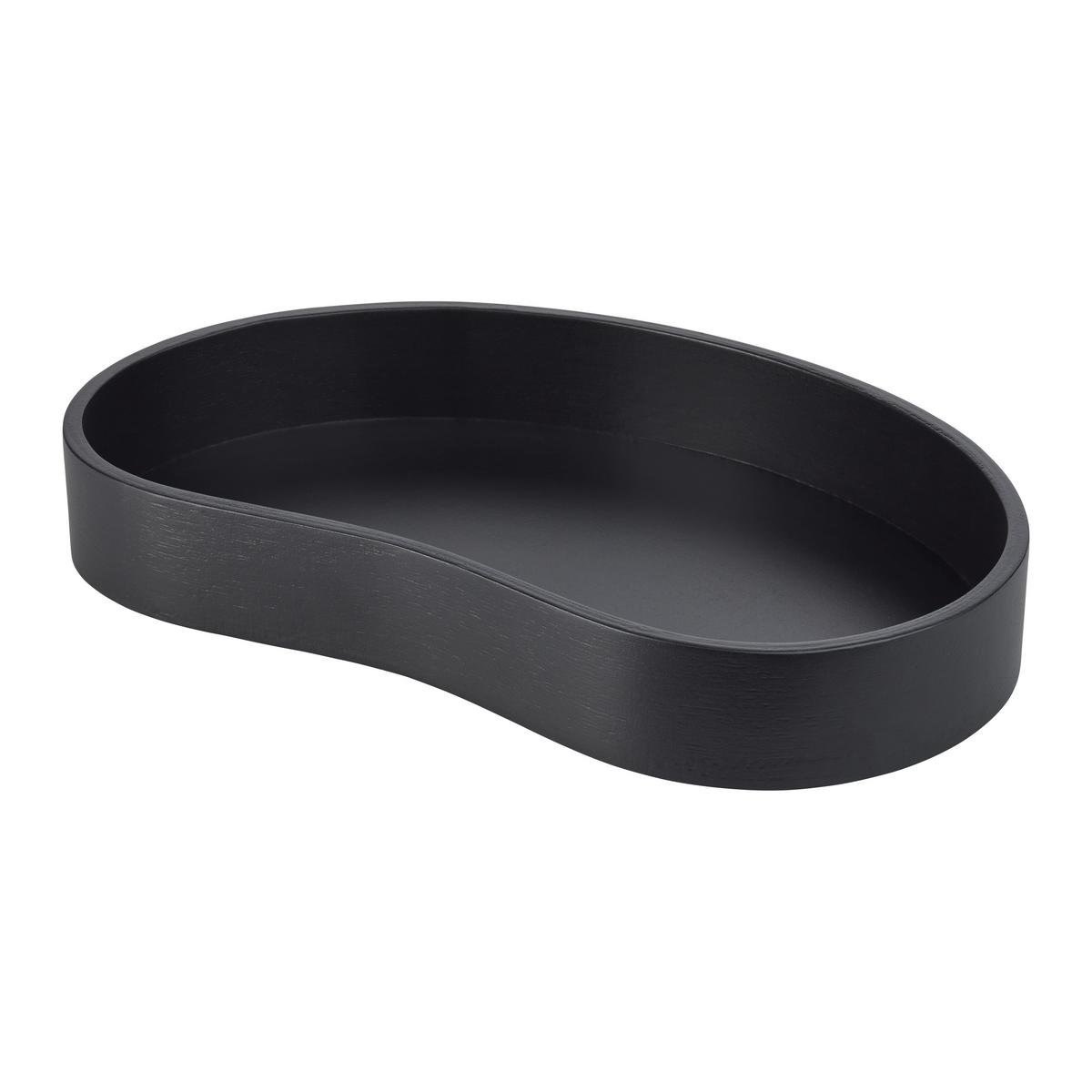 Dekor Tálca Fiona - fekete, Basics, fa (26/16,5/3,5cm) - Modern Living