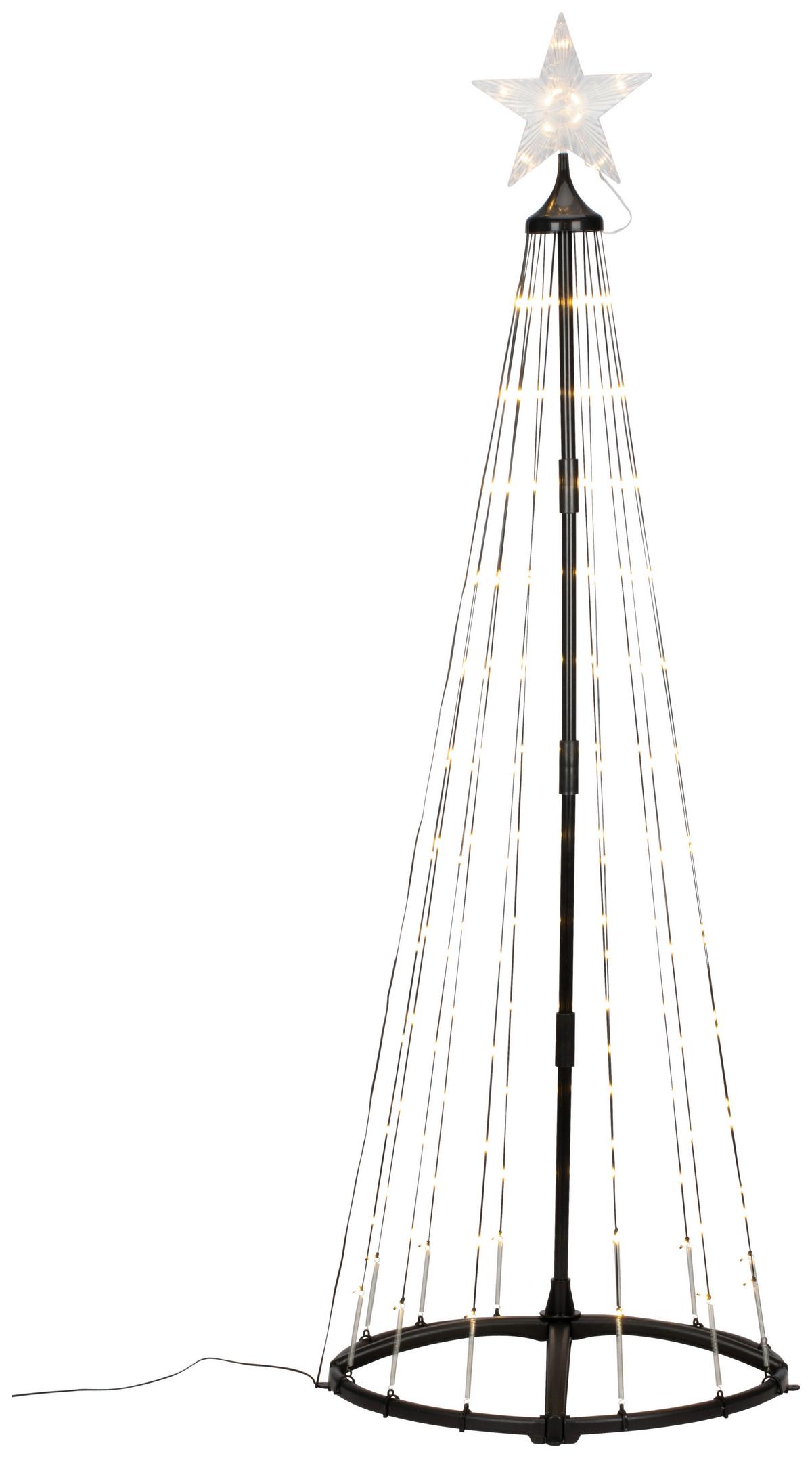Okrasna Led-svetilka Eran - črna, Moderno, kovina/umetna masa (150cm) - Mömax