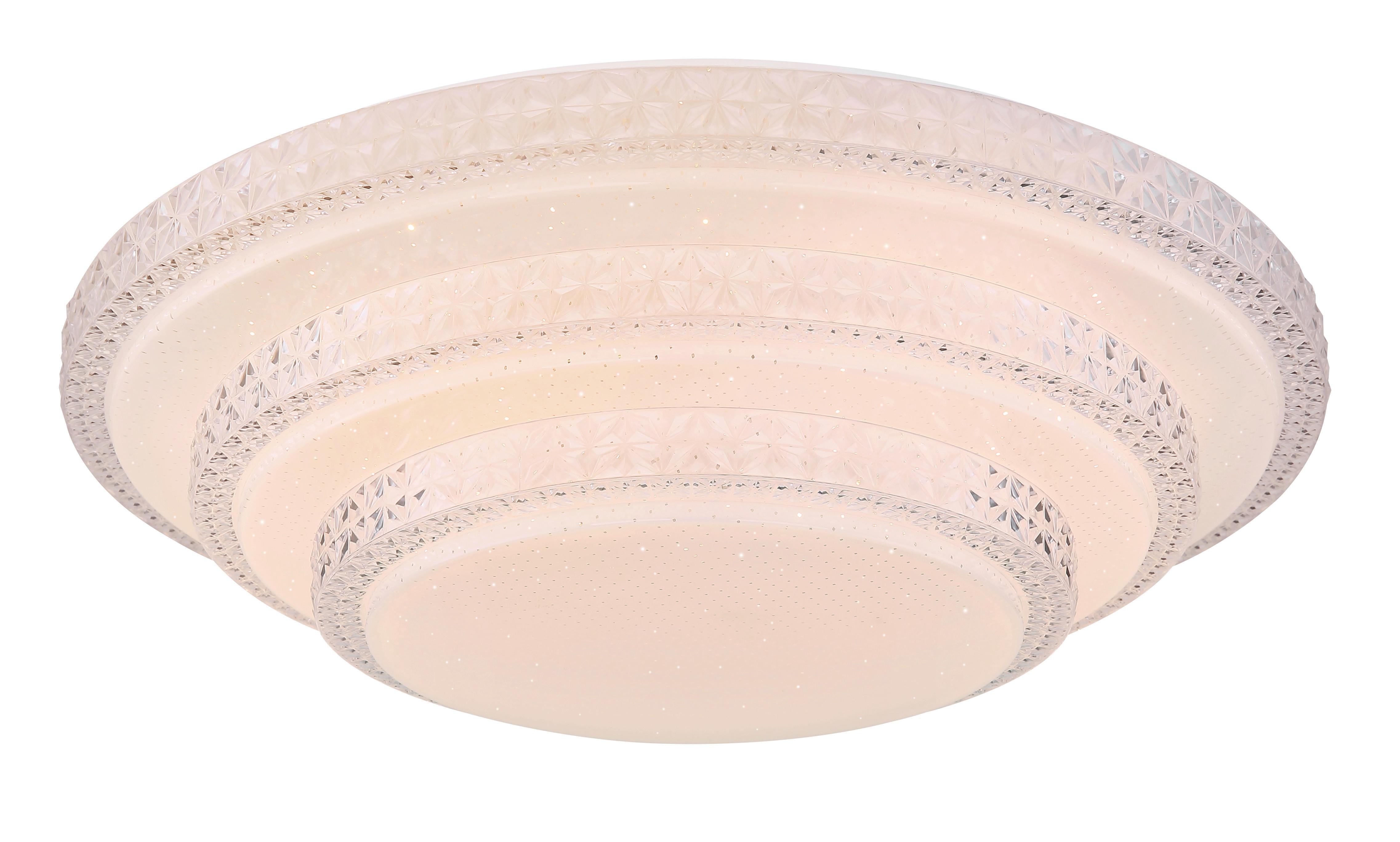 LED-Deckenleuchte Magnifique max. 30 Watt - Weiß, MODERN, Kunststoff/Metall (49,5/13cm)