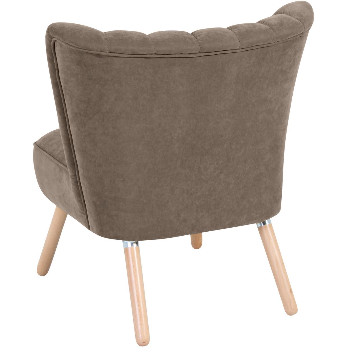 SESSEL ALESSANDRO - Hellbraun/Buchefarben, Design, Holz/Textil (70/80/66cm) - Max Winzer
