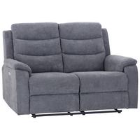 Dvosjed Sofa Manchester - siva/crna, Konvencionalno, tekstil/plastika (153/102/93cm) - Mömax