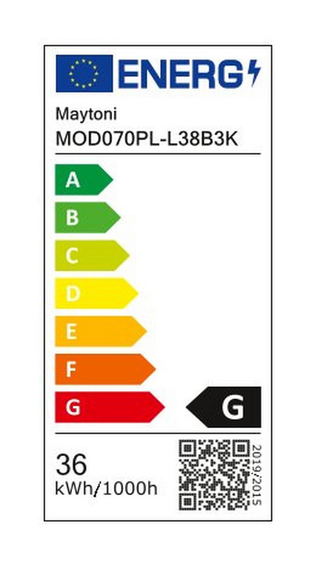 PENDELLEUCHTE FAD - Schwarz, Trend, Kunststoff/Metall (55/61,6/89cm) - MAYTONI