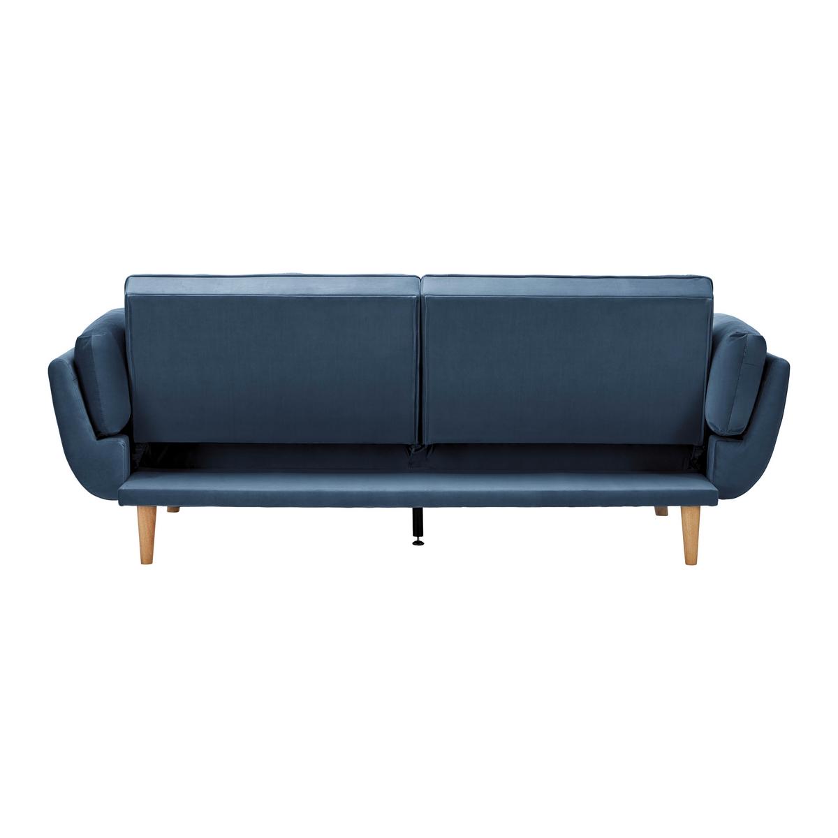 Canapea extensibilă CORA - albastru, Modern, lemn/textil (214/92/81cm) - Bessagi Home