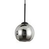 HÄNGLAMPA LUFOO - kromfärg/svart, Modern, metall/glas (75/25/120cm) - Mömax