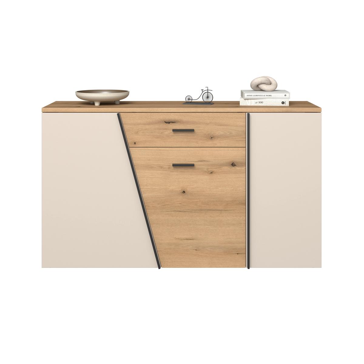 Venedig New Komoda - kašmir/boje hrasta, Moderno, drvni materijal/plastika (150/87/40cm) - Modern Living