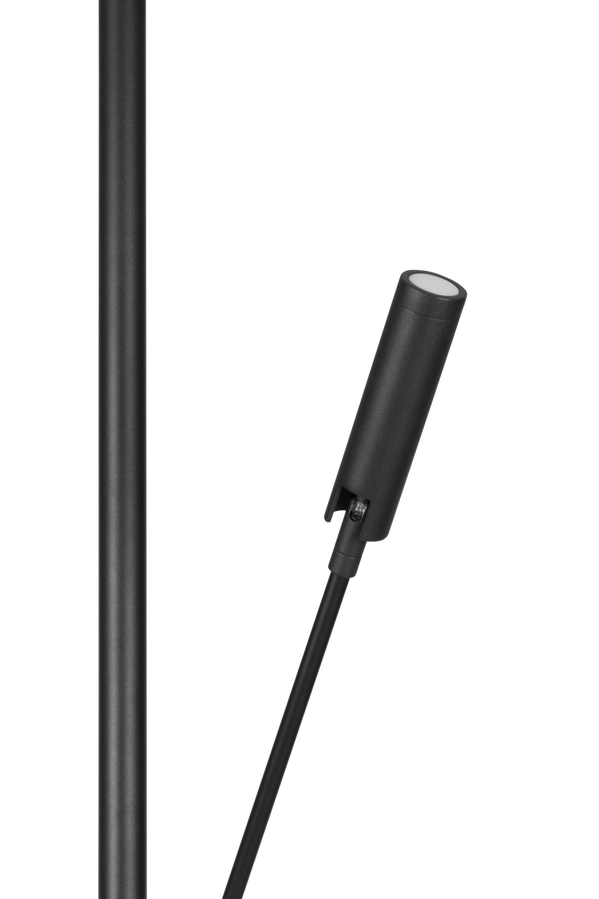 LAMPA LED OŚWIETLAJĄCA SUFIT WORTHING *SBN* - czarny/biały, Design, tworzywo sztuczne/metal (28/180cm) - Novel