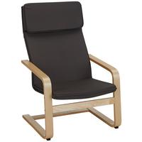 Schwingstuhl aus Birke massiv - Naturfarben/Grau, Modern, Holz/Textil (67/98/78cm) - Based