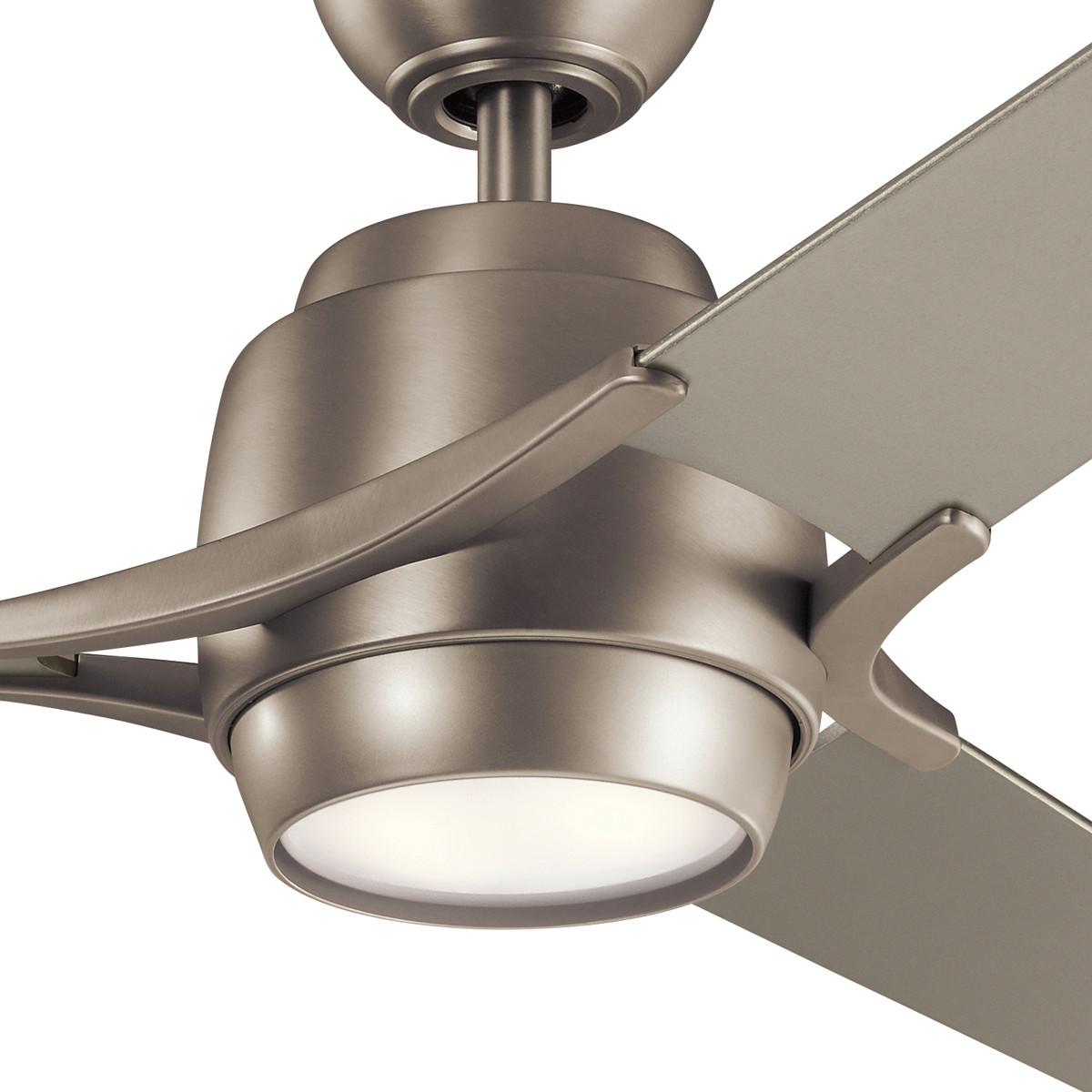 Stropni Ventilator Zeus Srebrna Boja - srebrne boje/boje nikla, Design, drvo/metal (152/46cm)