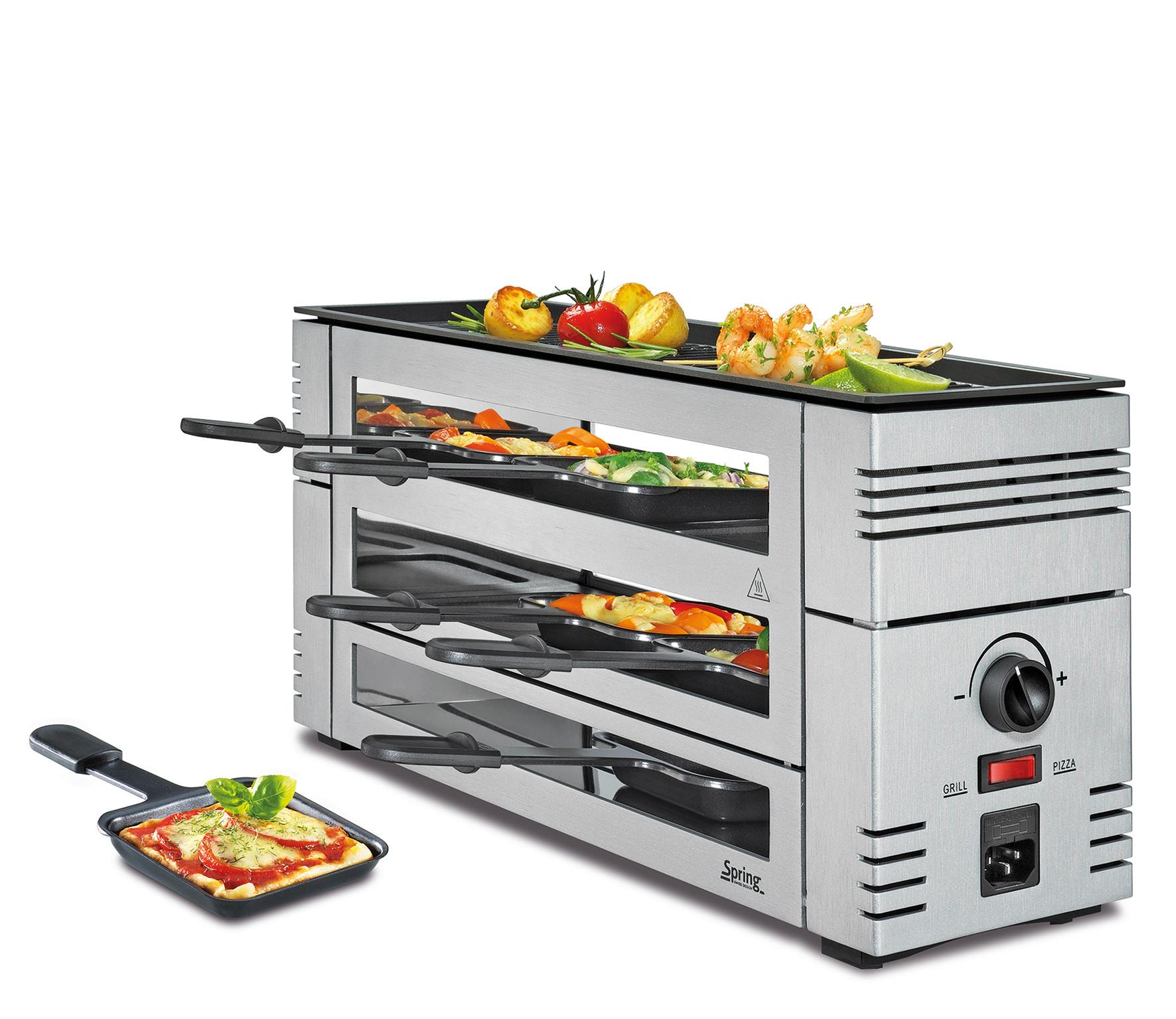 GRILL RACLETTE 3367710004 - kolor srebrny, Basics, metal (46/16/21.5cm) - Spring