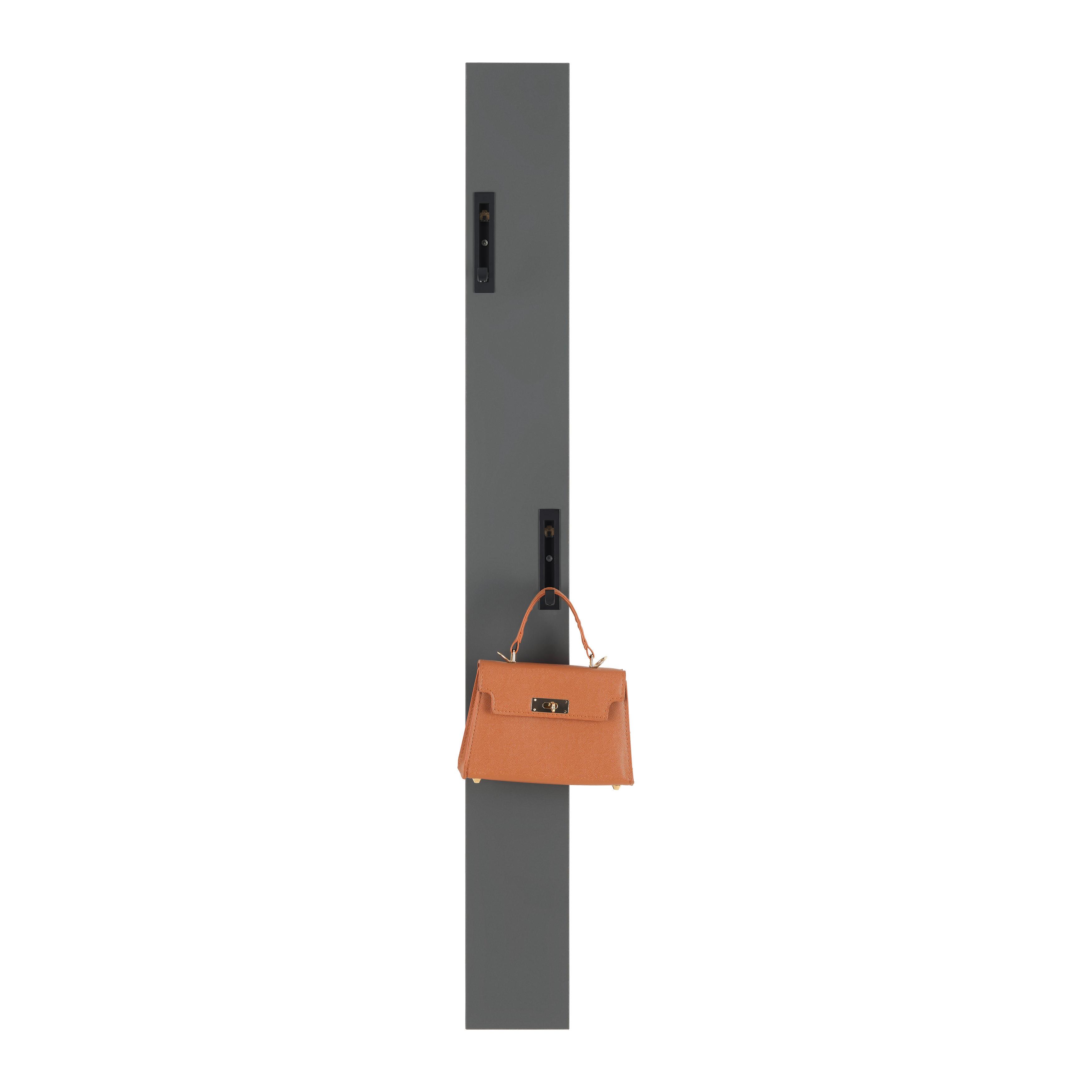 HALLPANEL LEONY -TOP- -BASED- - antracit, Klassisk, trämaterial (12/110/1,8cm) - Based