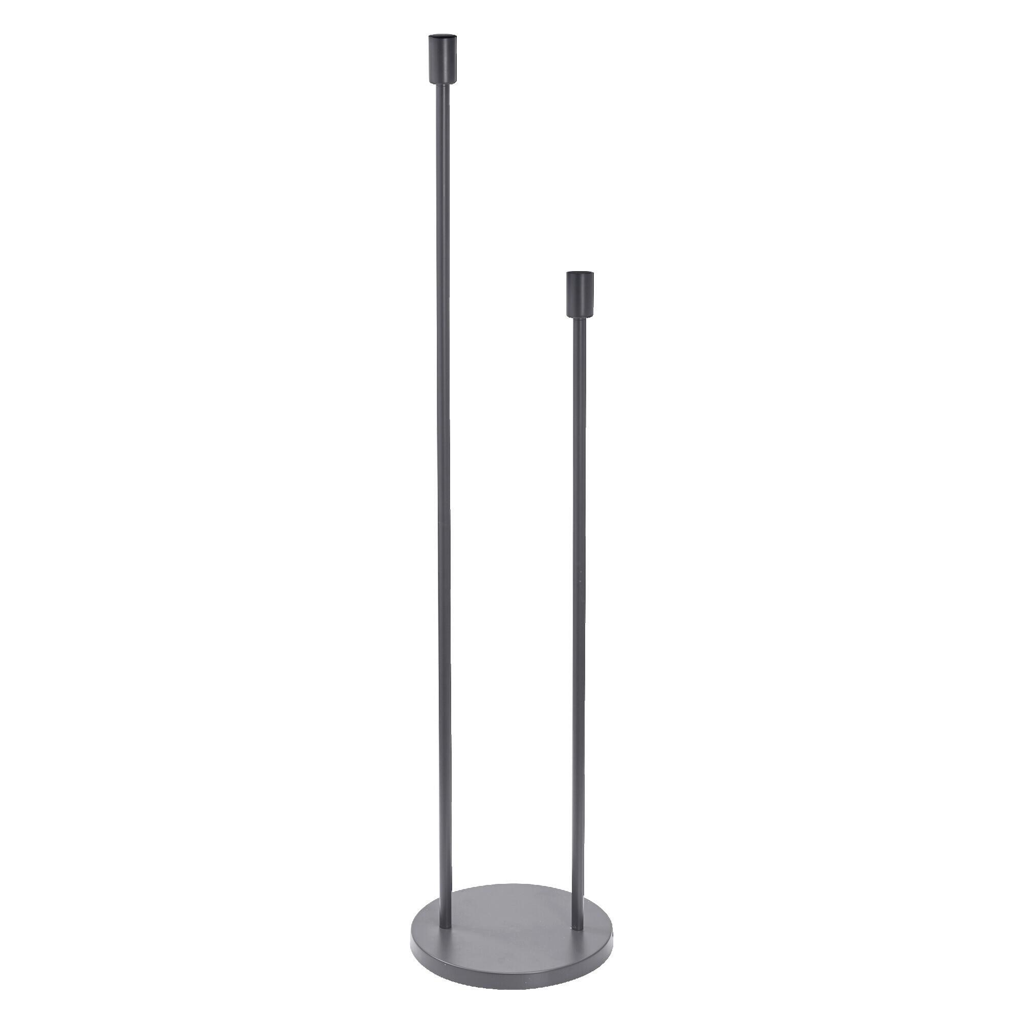 LAMPA STOJĄCA DECOR STICK FLOOR 2XE27 DG - ciemnoszary, Basics, metal (32/146cm) - Osram