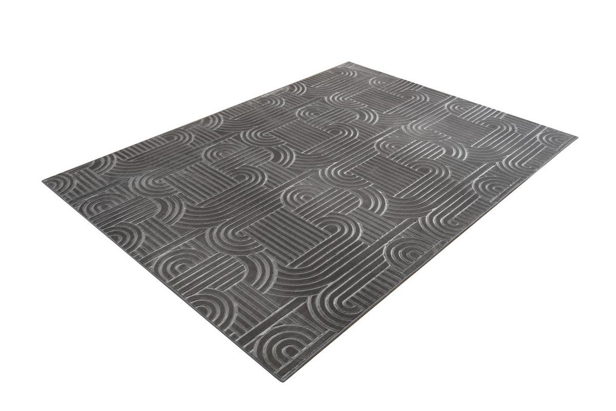 Flachwebeteppich Calma 125 Anthrazit 120x160 Cm - Anthrazit, Basics, Textil (120/160cm) - Kayoom