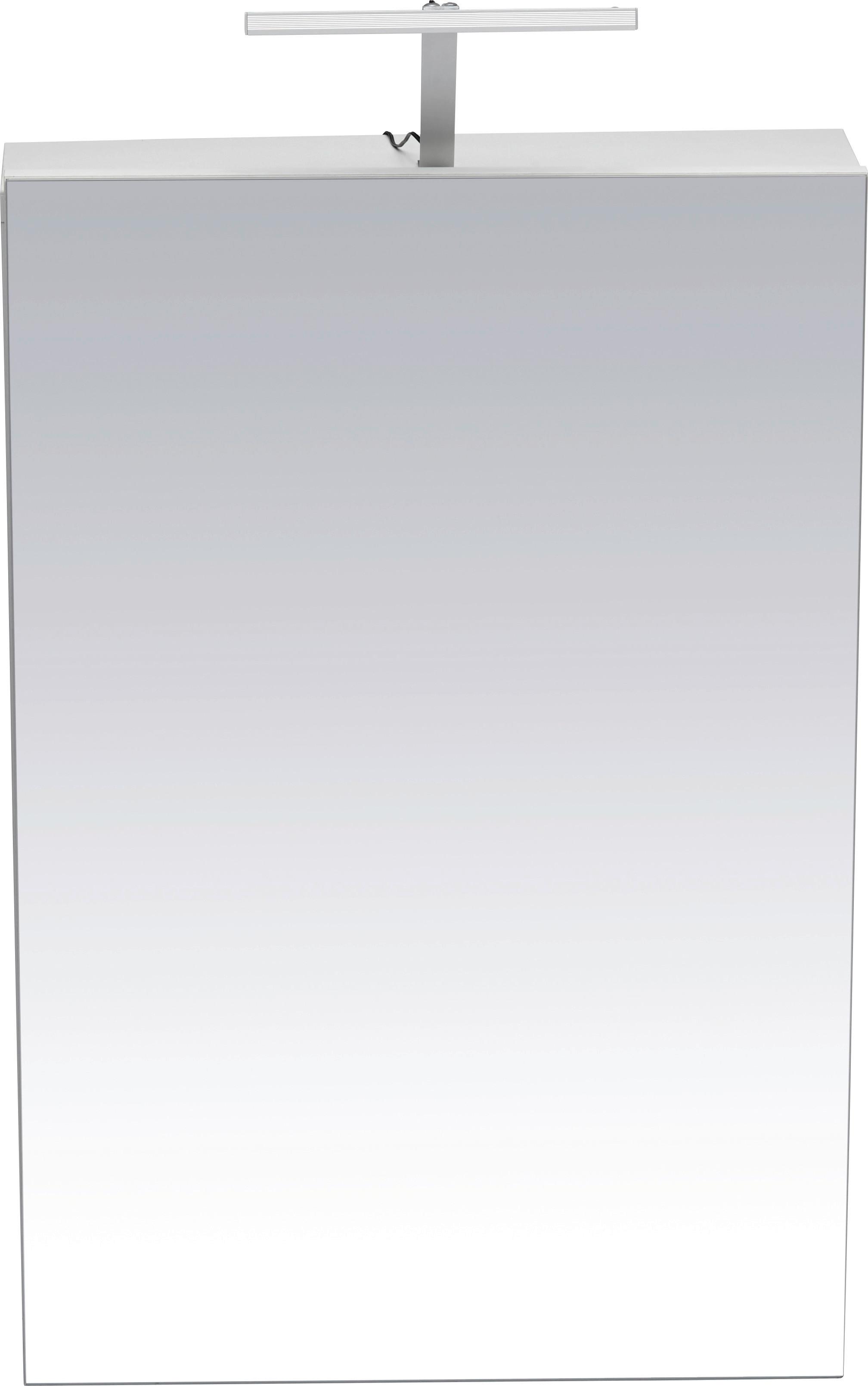 Spiegelschrank Weiß - MODERN, Holz (50/75/16cm) - Modern Living