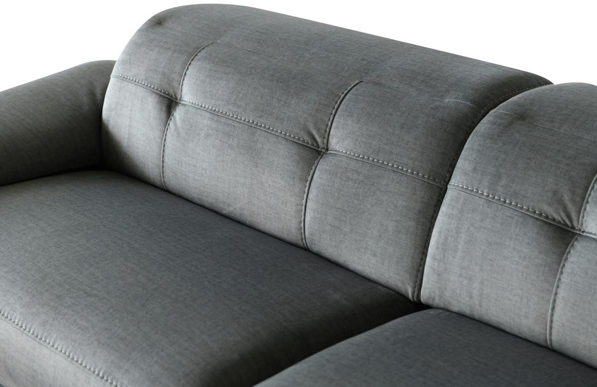 Canapea BONN - gri, Modern, lemn/metal (262/79/170cm)