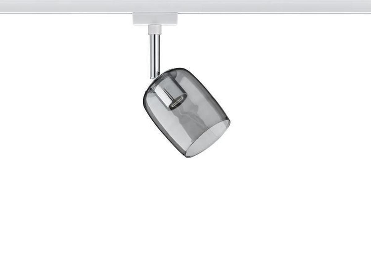 Schienensystem-Strahler Spot Blossom max. 10 Watt - Transparent/Weiß, Design, Glas/Metall (7,4/12,8/11,5cm) - Paulmann
