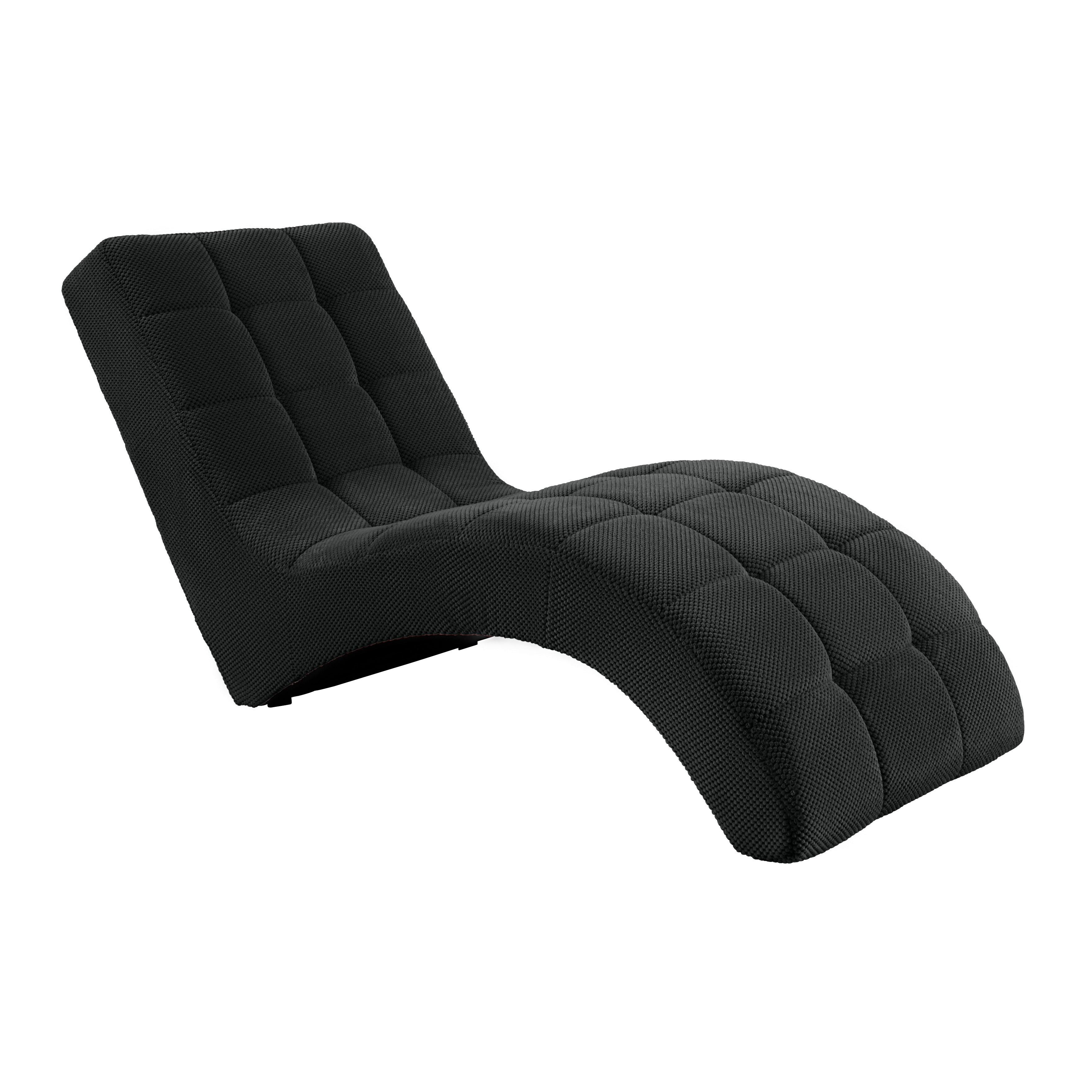 Liege Laguna Schwarz - Schwarz, MODERN, Kunststoff/Textil (68/80/167cm) - Mömax
