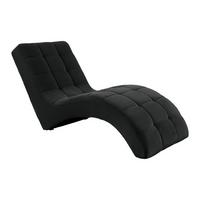 Fotoliu sezlong de relaxare LAGUNA - negru, Modern, textil (68/80/167cm) - Mömax