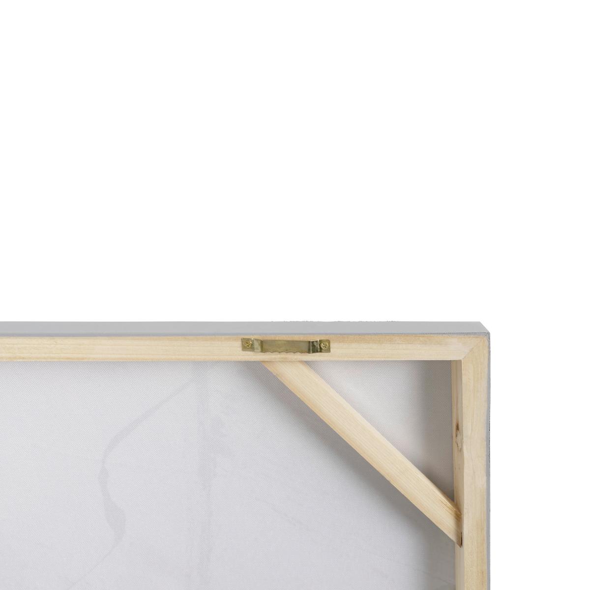 Bild Toshima Schwarz/Weiß/Gold ca. 118x78cm - Goldfarben/Schwarz, Trend, Kunststoff/Textil (118/1,6/78cm) - Eglo