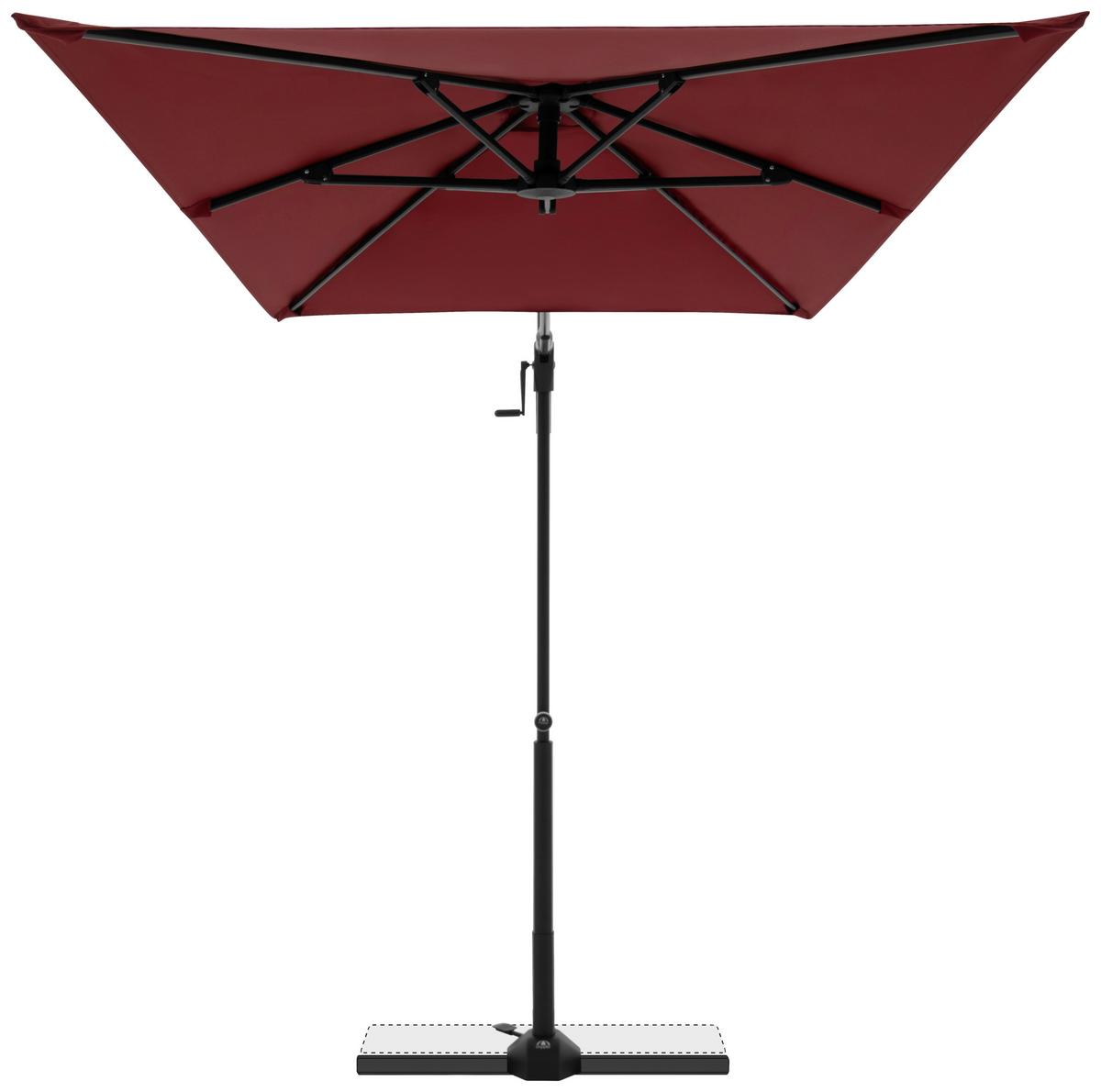 Ampelschirm Active City Bordeaux/Schwarz ca. 240x135cm - Bordeaux/Schwarz, Basics, Textil/Metall (240/135cm) - Doppler