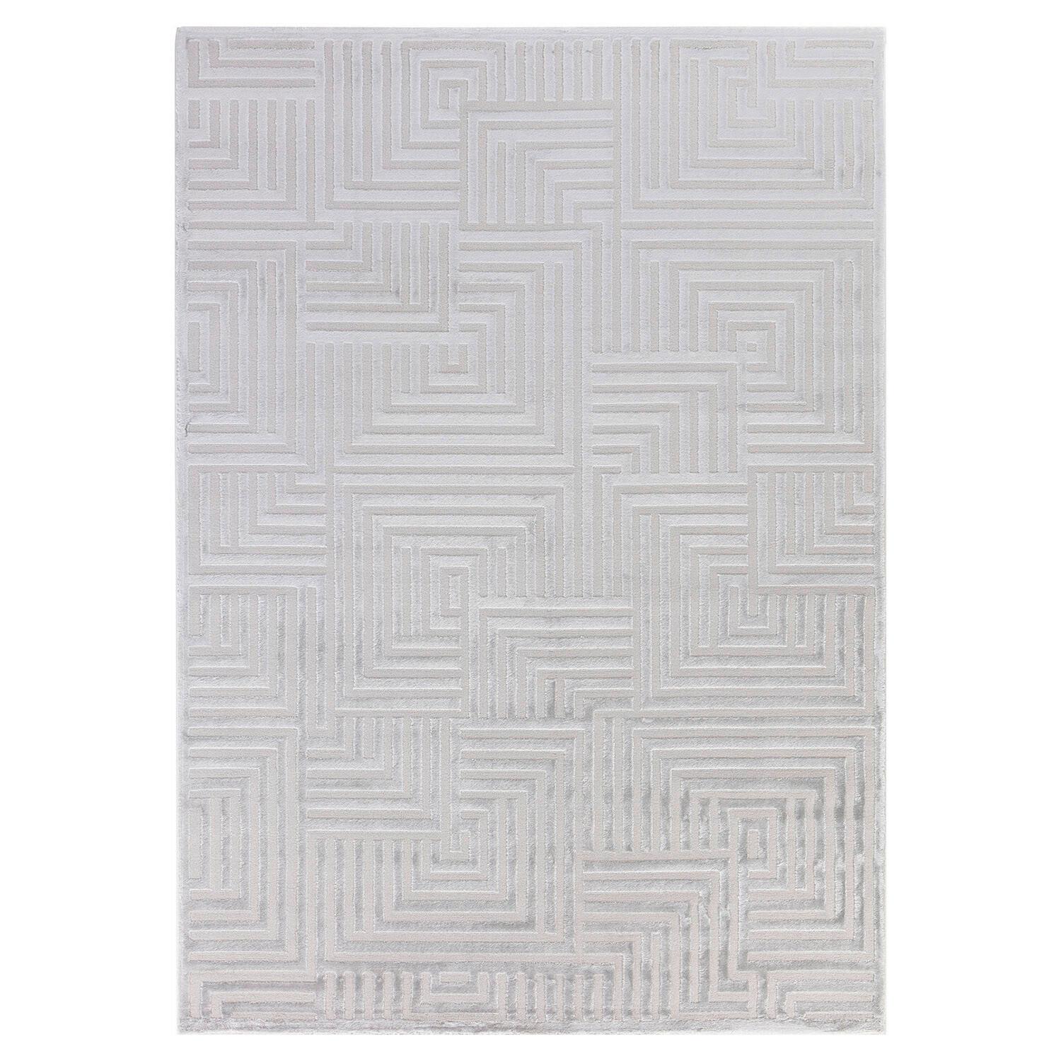 Tkana Preproga Sahara, Srebrna, 80x150cm - srebrne barve, Design, tekstil (80/150cm) - Novel