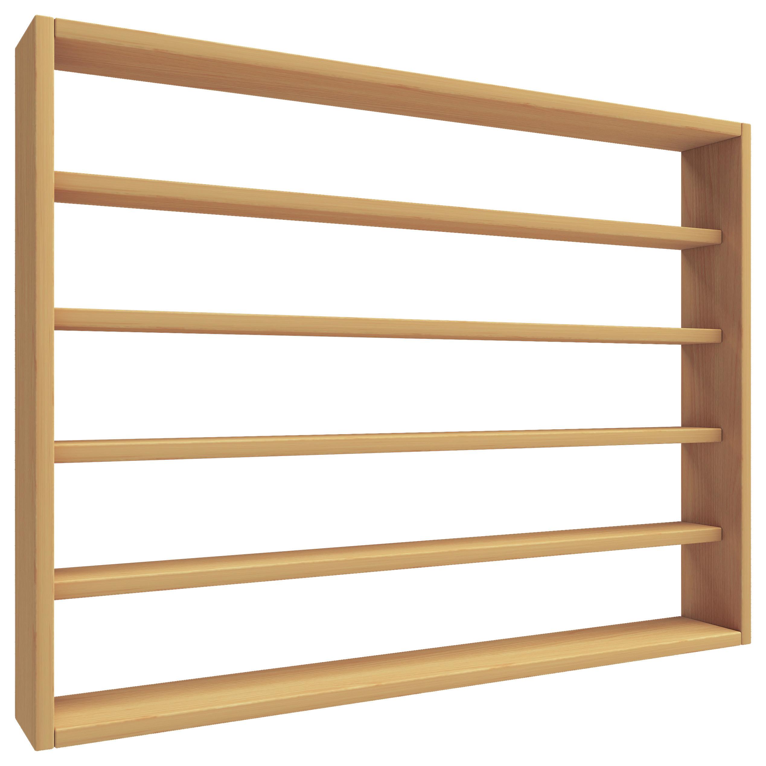 Wandregal Osado L - Buchefarben, Design, Holzwerkstoff (80/60/10cm) - MID.YOU