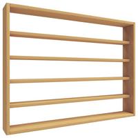 Wandregal Osado L - Buchefarben, Design, Holzwerkstoff (80/60/10cm) - MID.YOU