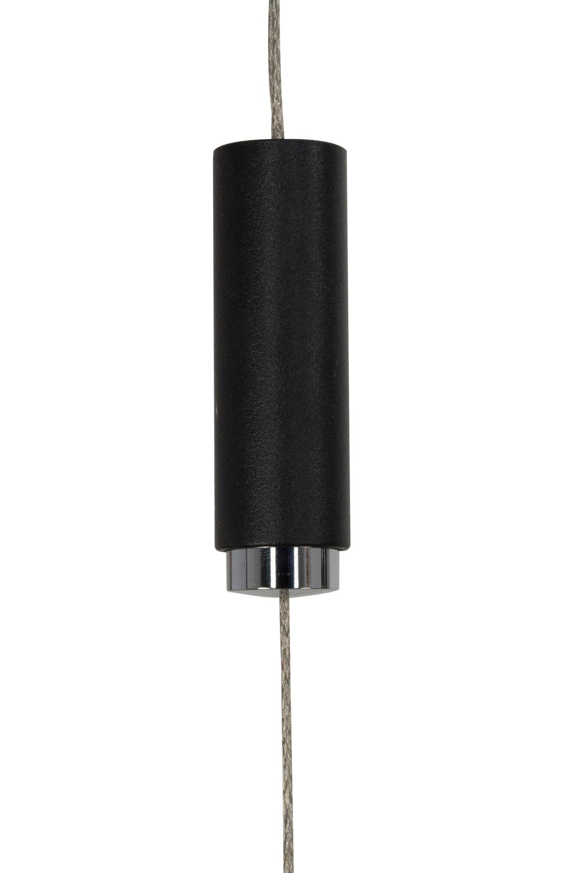 LAMPA WISZĄCA LED DONATELLO DIETER KNOLL - czarny, Basics, metal/drewno (130/6,5/155cm) - Dieter Knoll