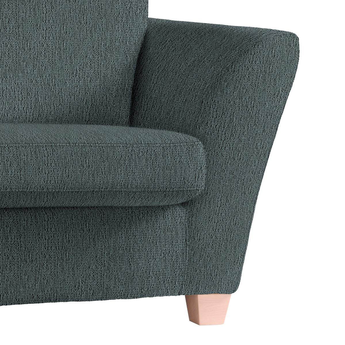 2-Sitzer-Sofa Devado Dunkelgrau - Dunkelgrau/Naturfarben, Holz/Textil (190/70-85/95cm) - Mömax